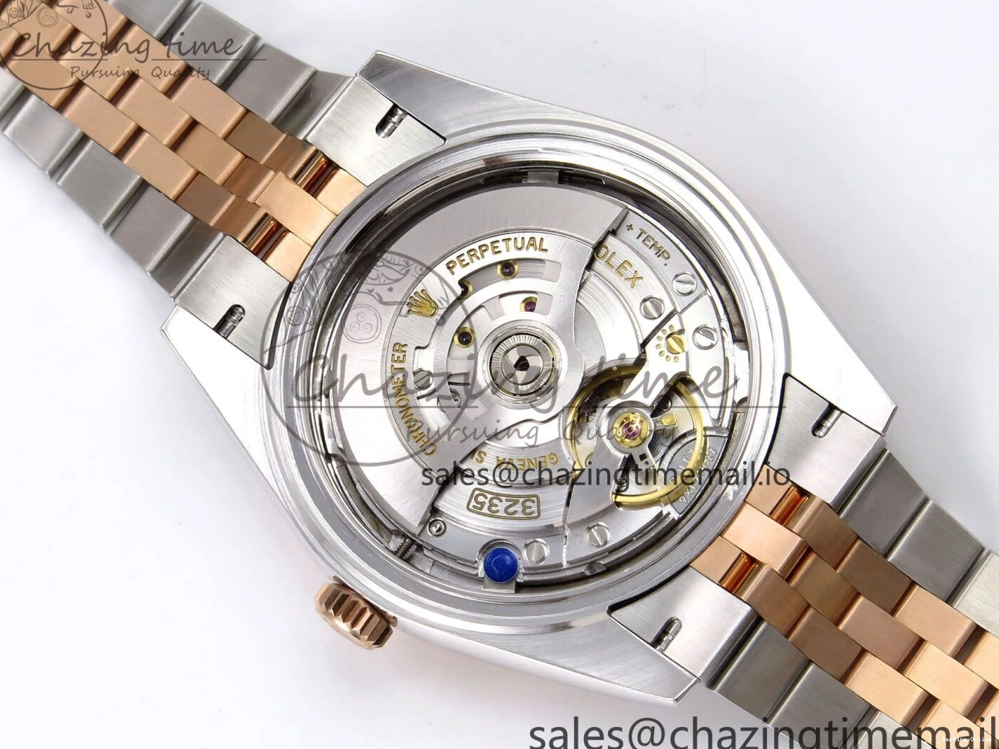 0130 DateJust 41 126331 ARF 1:1 Best Edition 904L Steel Brown Diamonds Dial on SS RG Jubilee Bracelet SH3235（Gain Weight） Thermal 1111